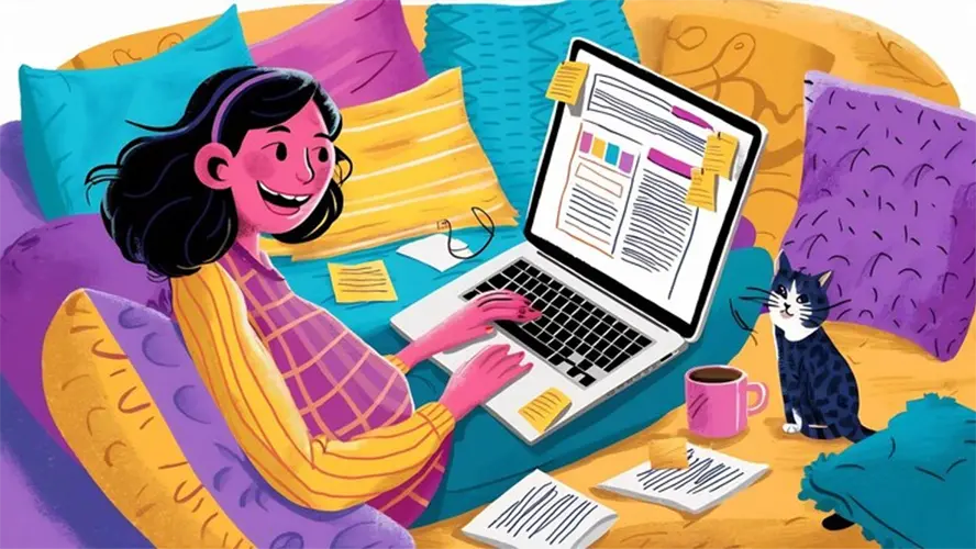 Designer lavorando su progetti creativi professionali